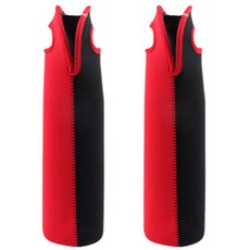 Block Mart 紅酒香檳瓶保冷袋 單入, 紅黑色, 2個