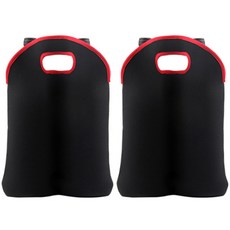 Block Mart 雙瓶裝紅酒香檳保冷袋, 黑色, 2個