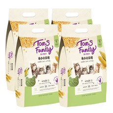 톰스패밀리 옥수수 고양이 모래 크러쉬, 5L, 4개, 쟈스민향