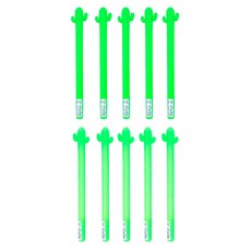 the open house 仙人掌造型0.5mm中性筆組 74-0311 綠色 + 淺綠色, 混合顏色, 5套