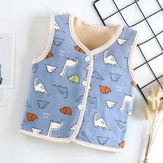 2sbuck 孩童圖案印花發熱棉質睡眠專用背心