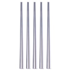 RAONNURI ERATO彩色中空筷子, 銀, 5個