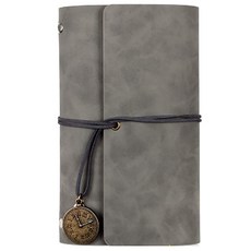 The Flow Company復古風格復古風筆記本A6 80頁, 灰色的, 1個