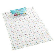 SIEUNDECO TAYO小巴士四季用棉質午睡墊, 白色