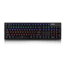 ABKO HACKER A光軸 可換軸 側面發光 雙色注塑鍵帽 電競有線鍵盤, K550, 黑色, 標準型, 光軸