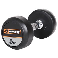 프로이스 프로페셔널 클럽 고무덤벨, 5kg, 1개