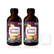 순수식품 엘더베리 큰 키즈 골드 120ml x 2p + 계량컵 세트, 1세트