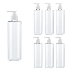 廚房按壓分裝空瓶 AC250 透明白色蓋, 250ml, 7個