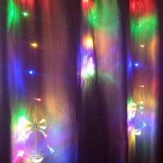 데코코마니 레인보우 LED 커튼라이트 줄조명 12구, 벨