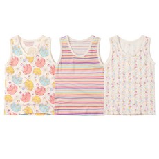withorganic 女孩童背心3入組