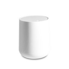 按壓式桌面垃圾桶, 白色的, 1個