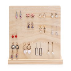 The Flow Company 原木耳環架 收納架 洞洞板, 1個, 原木