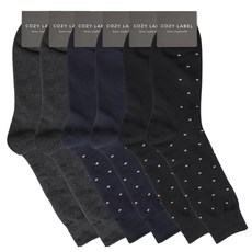 COZY LABEL 男士迷你方格正裝襪 3款 x 2雙