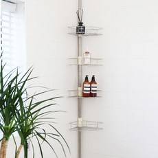 KOXINA 4層浴室角落置物架, 混色, 1個