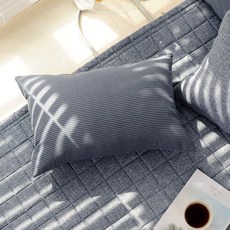SCOHOME YOLO365系列 雙面用枕套 含枕芯, Yolo Navy, 1組
