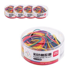deLi 彩色橡皮筋, 混色, 5套
