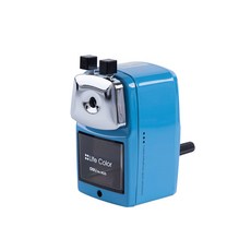 deLi 金屬旋轉式削鉛筆機 E0620, 藍色, 1個