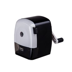 deLi 得力 金屬旋轉式削鉛筆機 E0629B, 黑色, 1個