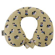 투토츠 사계절 카시트 유아 목베개, 프리독 베이지, 1개