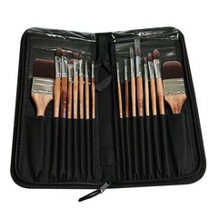 artsecret 藝術家的秘密 水彩畫筆刷組 16入+拉鍊收納盒, 1套, 16種