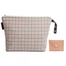 AGIANA 尿布袋+卡包, 灰色 粉色