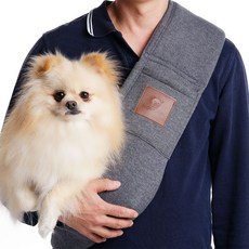 Wowpet修身寵物背帶, 灰色的