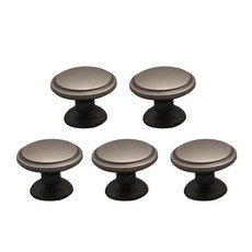 Choice Hardware按鈕家具把手 古典銀, 5個