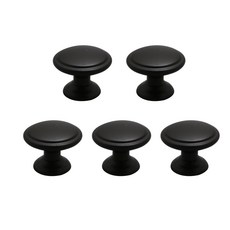 Choice Hardware按鈕家具把手 黑色, 5個