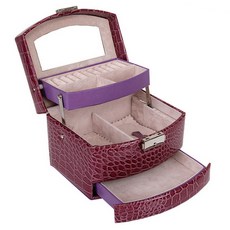 Hansol Shoshin Bachb鏡子飾品珠寶盒 紫色, 1個