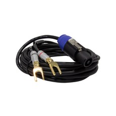 마하링크 국내제작 콤보 스피콘 TO 말굽 케이블 30C 10m, CP-1019, 블랙, 1개