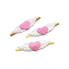 天使翅膀麵包包裝綁帶, 60個, 粉紅色