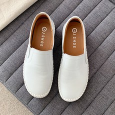 J SHOE 牛皮車線套入式休閒鞋