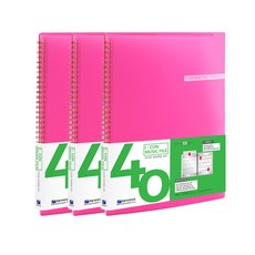 Heemang ICON 樂譜夾 40p, 粉紅色, 3個