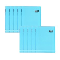 透明文件夾 10p, 天藍色, 10個