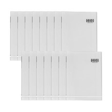 透明文件夾 10p, 白色, 15個