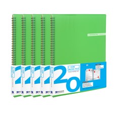 Heemang ICON 樂譜夾 20p, 綠色, 5個