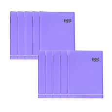 透明文件夾 10p, 藍紫色, 10個