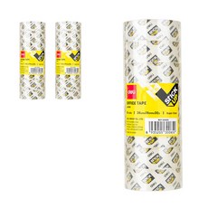 deLi 得力 透明膠帶 18mm E30065 8入, 單一顏色, 3個