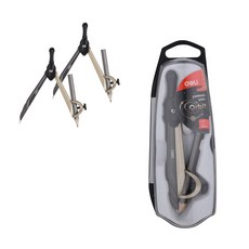 deLi 鉛筆圓規組 金色 EG20402, 3個