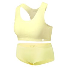 Little rabbit 女童Y型肩帶無痕內衣+內褲組