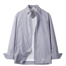 해리슨 남성용 오버핏 스트라이프 셔츠 JIM1129