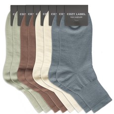 코지라벨 여성용 쫀쫀 골지 양말 4종 x 2족 B세트