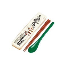 Skater Chip and Dale 餐具套組 CCS3SA, 白色的, 1套