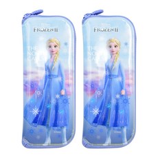 LILFANT 冰雪奇緣2拉鍊餐具袋, 艾莎款, 2入