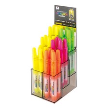 My Pen My Knock螢光筆 30支+展示盒, 黃色, 粉色, 橙色, 綠色, 1套