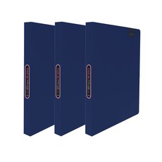 Heemang New Fresh Up 雙桿A4文件夾, 深藍色, 3個