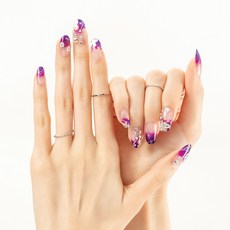 Vernis A Ongles 尖長橢圓型指甲貼片, 真棒紫色, 1個