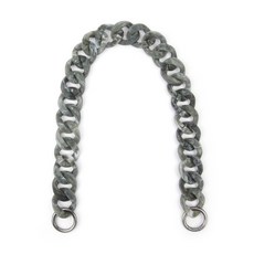 brandyarn 時尚大理石紋鏈條背帶, 大理石灰, 1個