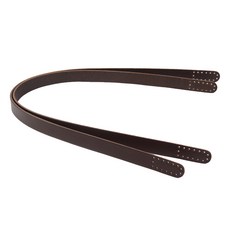 brandyarn 風格皮革圓形背帶, 巧克力色, 1套