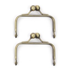 brand yarn 方形錢包用口金, 古董, 2個